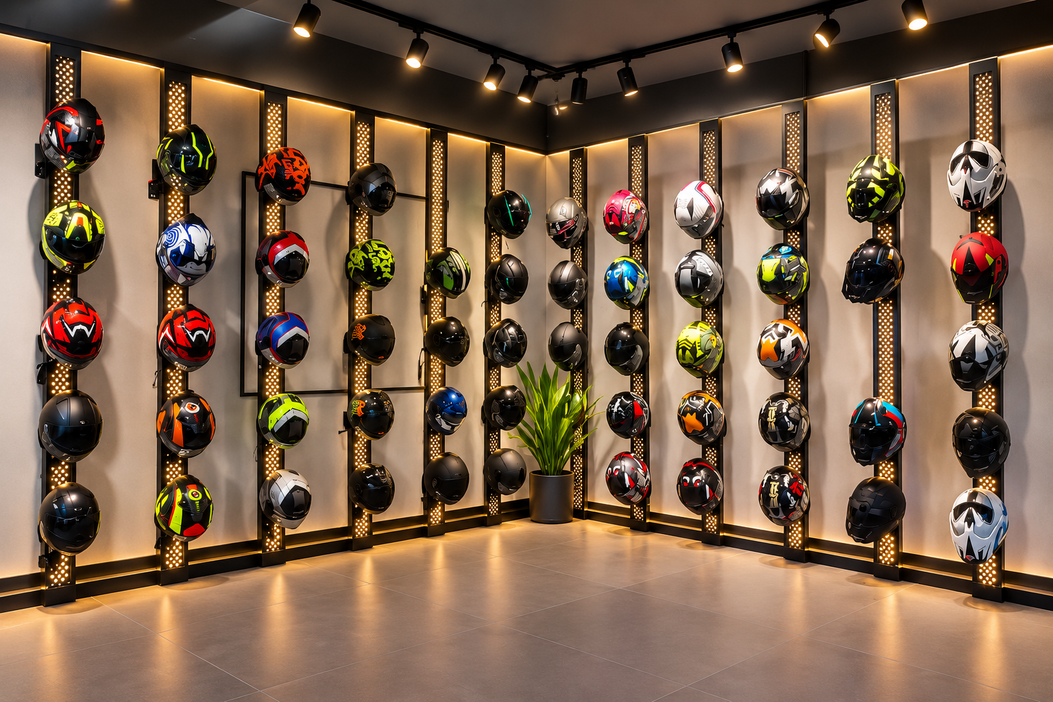 Helmet Display Wall